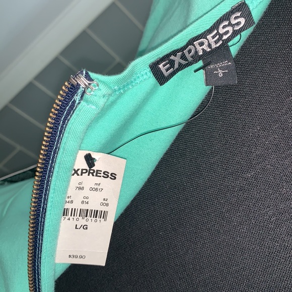 Express Large Teal Dress - Picture 6 of 6